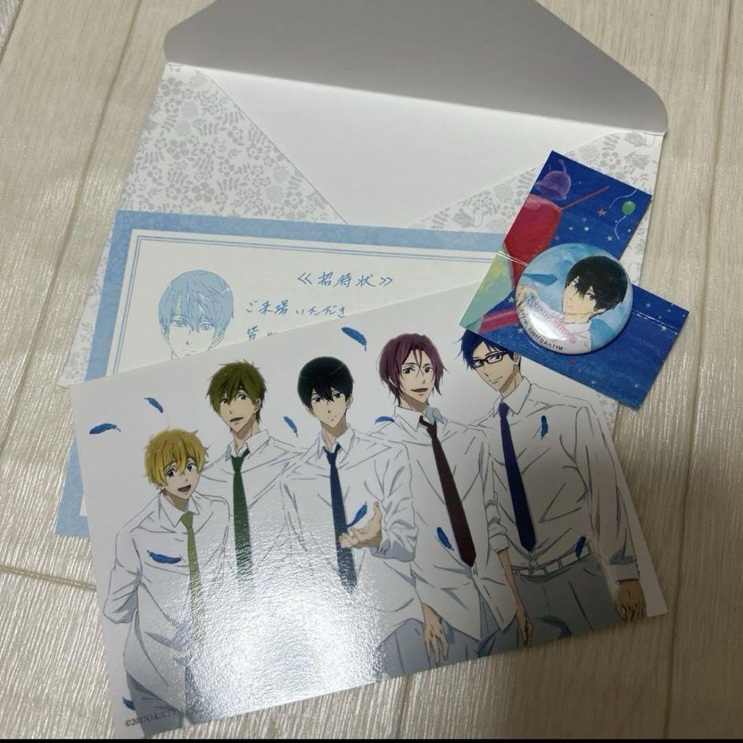 Free! 七瀬遙 缶バッジ リズと青い鳥×京アニ映画year 入場者特典 3個